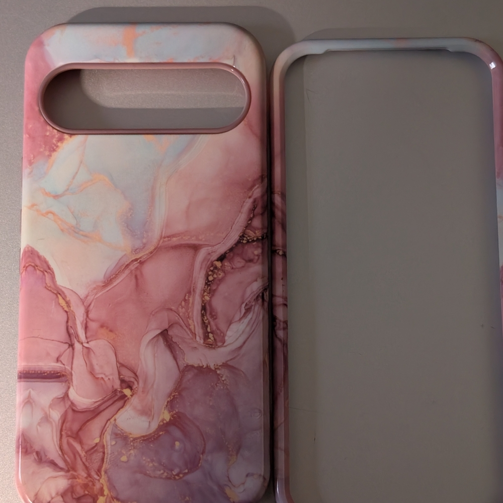 Marble Pattern Phone Case - Pink